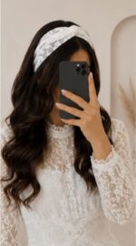 هدبند گیپور گره ای