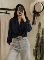 شومیز کراپ مجلسی ، شومیز زنانه - Image 3