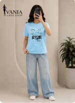 تیشرت زنانه ، تیشرت نخ پنبه - Image 3