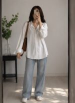 شومیز بیسیک سفید ، شومیز زنانه