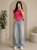 تیشرت زنانه ،تیشرت کبریتی سایز بزرگ - Image 2