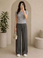 تیشرت زنانه ،تیشرت کبریتی سایز بزرگ - Image 3