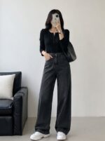 شلوار جین زنانه ، شلوار نیم بگ زنانه - Image 4